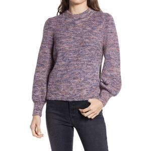 New- MADEWELL Eaton Space Dye Puff Sleeve Sweater- size XXS